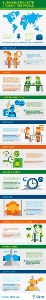 Business Etiquette Around the World Infographic (AT Cigna Global) - Relocation Africa